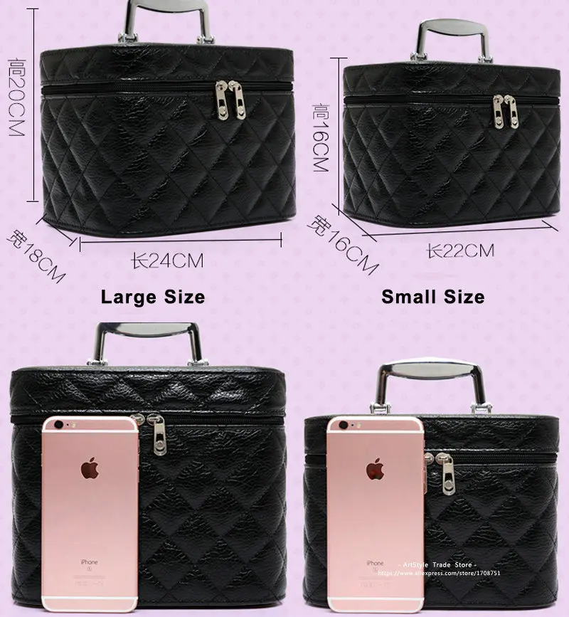 Женская Профессиональная косметичка красивая повседневная ручная для