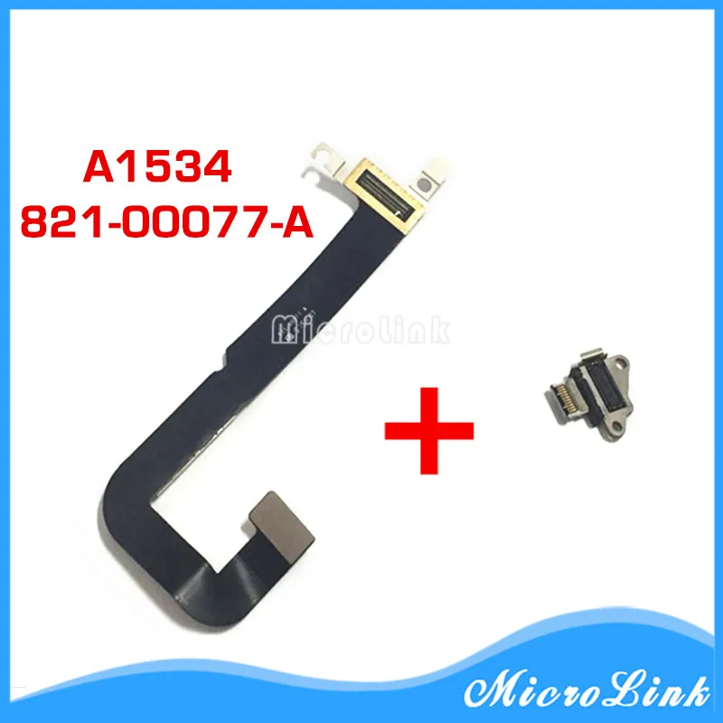 Новый 821 00077 a для MacBook a1534 DC Jack + IO доска USB C Кабельный разъем 2015|usb-c cable|usb-c connectorcable usb-c