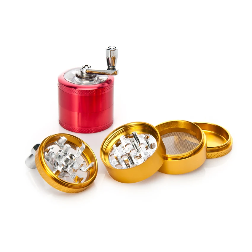 1 шт. ЧПУ 50 мм 4 слоя из металла Алюминий травы Шлифовальные станки spice травяной для