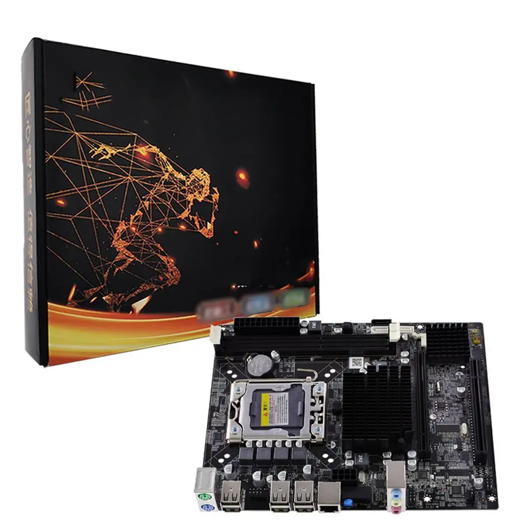 LGA1366 X58 Материнская плата дискретный графический SATA кабель двухканальный S ATA II DDR3