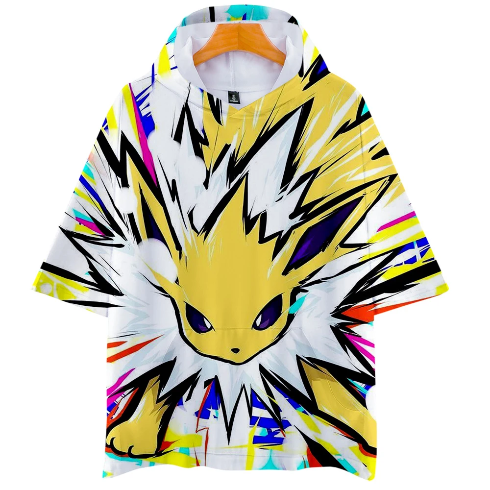 Pokemon 3D толстовки Новая модная летняя футболка с коротким рукавом крутая и дышащая футболка с коротким рукавом Kpop Повседневная для женщин