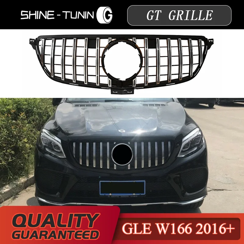 GT GTR решетка подходит для GLE Class W166 2016 + передняя сетчатая COUPE w292 GLE400 GLE450 без эмблемы
