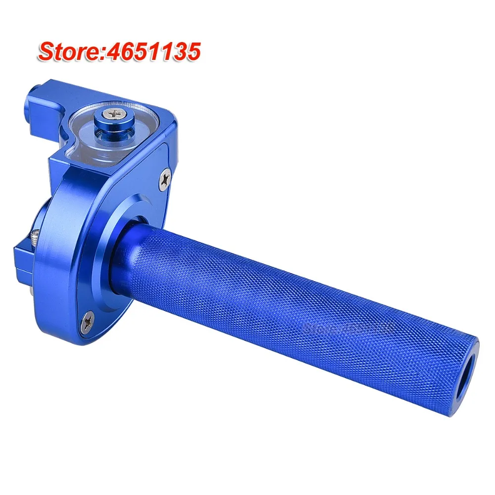 1/4 Turn Fast Action Throttle Assembly CNC Anodized Aluminum for CR80 CR85 CR125 CR250 CR500 BLUE | Автомобили и мотоциклы