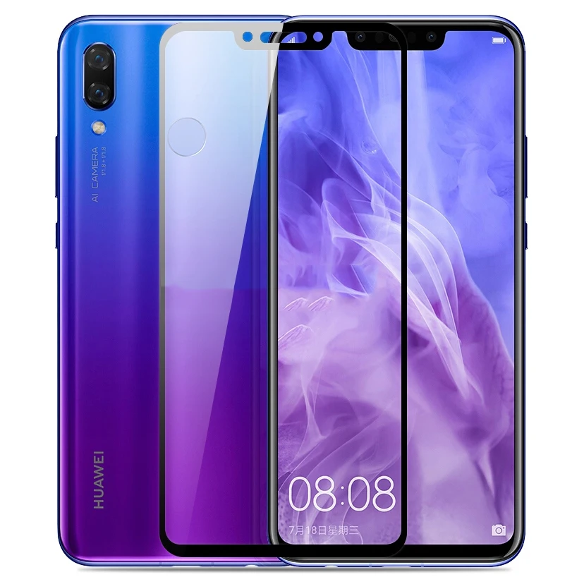 Full Screen Protectors For Huawei Nova 3i/P Smart+ Scratch Proof Protective Film Tempered Glass 3 | Мобильные телефоны и