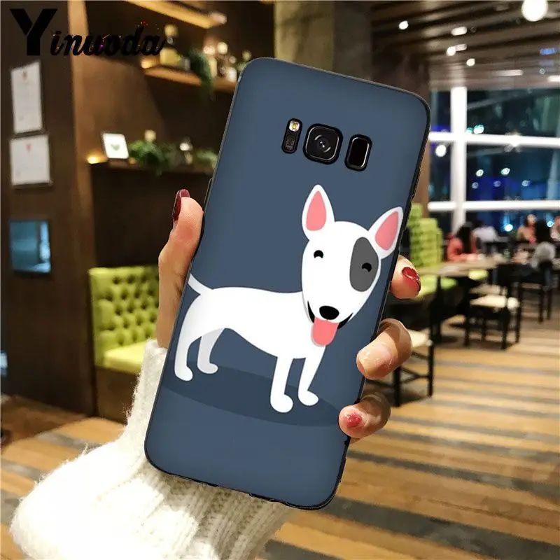 A13 Yinuoda Бультерьера с бультерьером собакой Smart Cover Черная мягкая крышка чехол для телефона для GALAXY s5 s6 edge plus s7 edge s8 plus, s9 plus - Цвет: A13