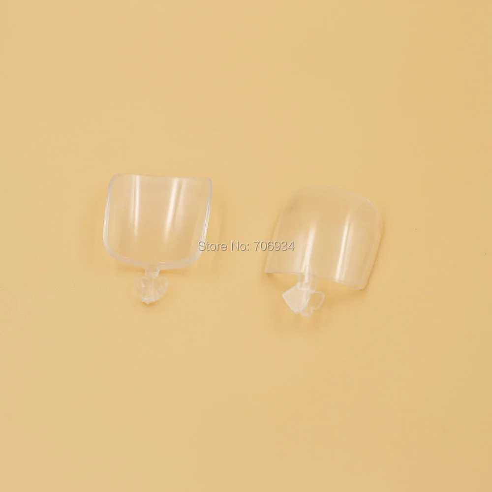 Fake Nails Acrylic Nail Tips 1 bag (500 pcs) oval Clear Natural False Toe G3 | Красота и здоровье