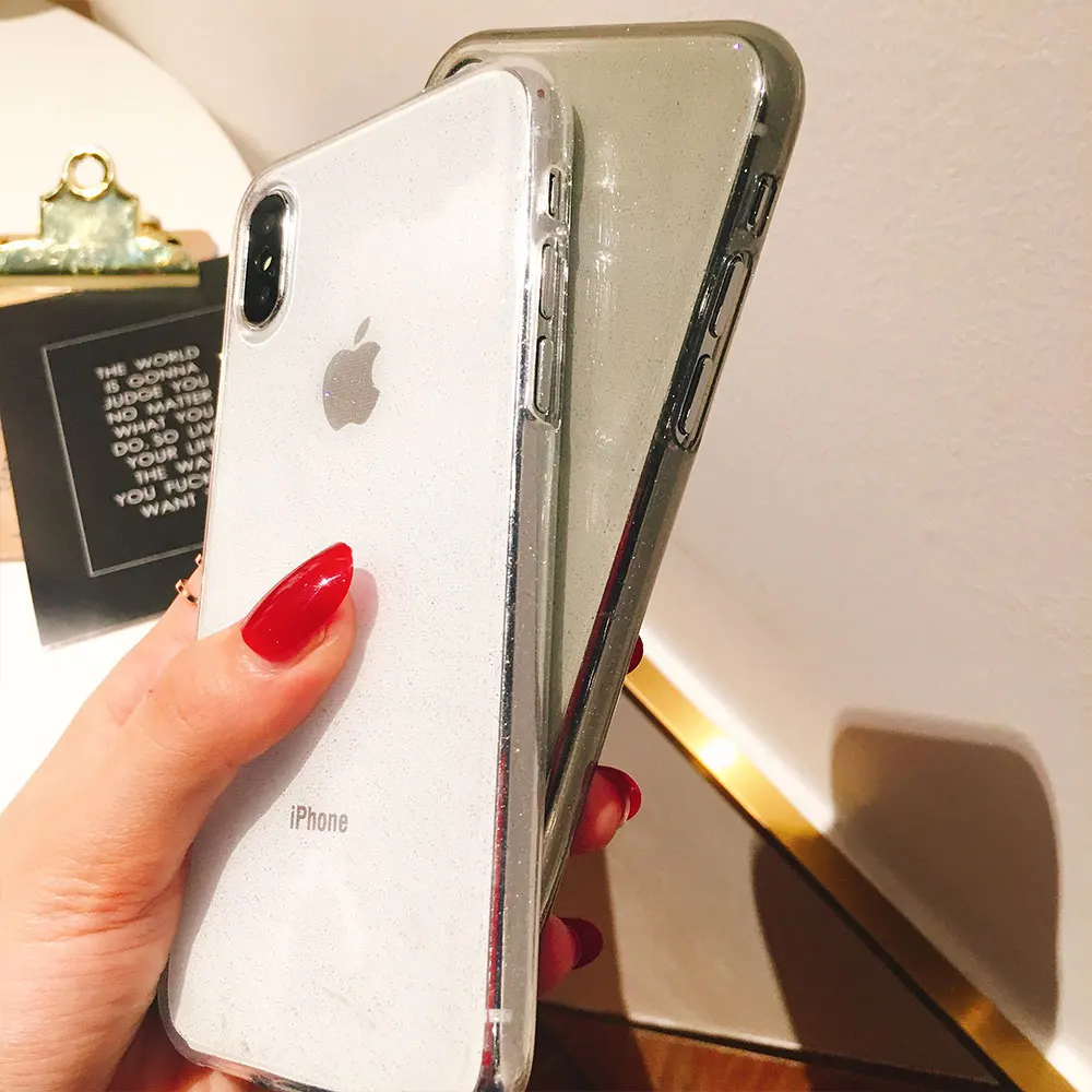 Ascromy для iPhone XS Max чехол Роскошный Ультратонкий с блестками телефона X XR 8 плюс 7 6 S