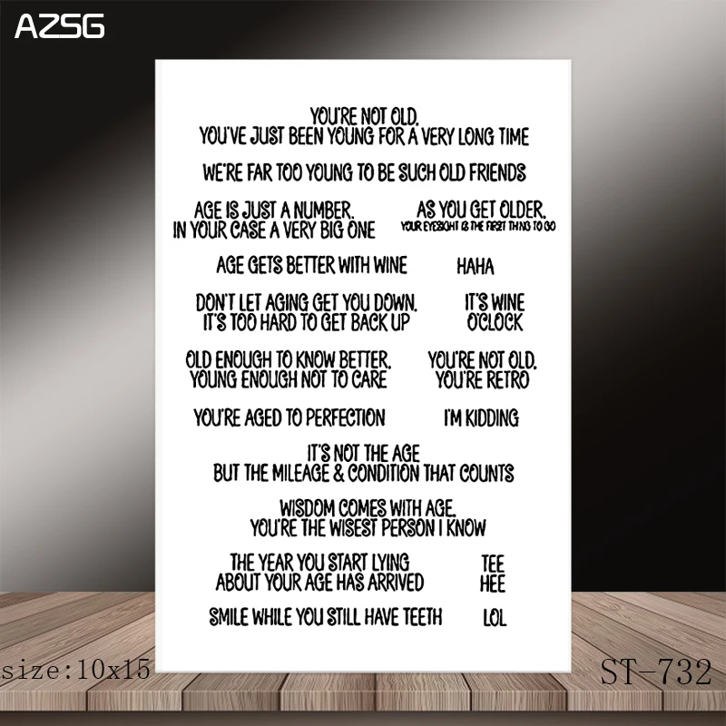 

AZSG Kind Regards Clear Stamps/Stamp/For Scrapooking/Card Making/Silicone Stamps/Decoration Crafts