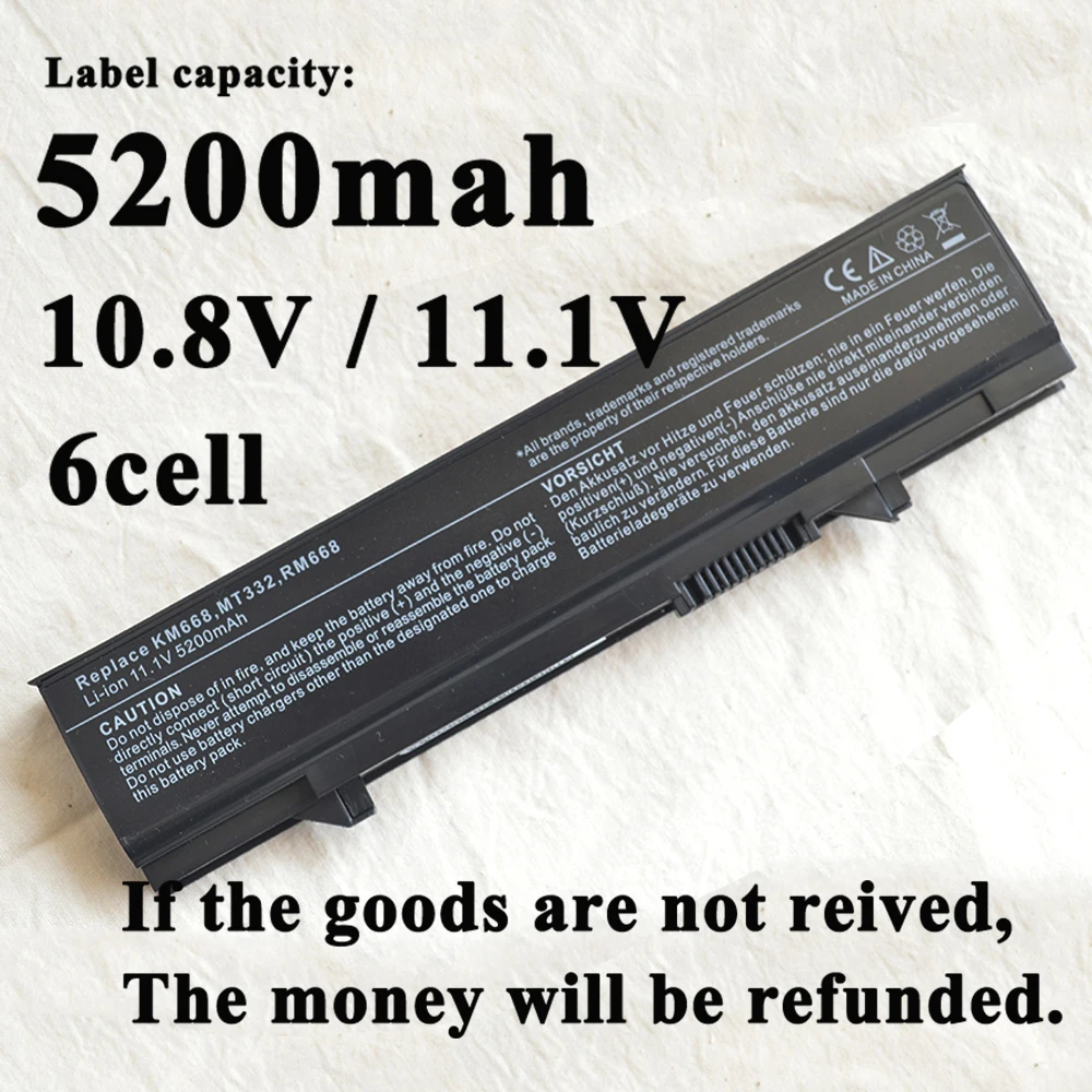 Новый 6 ячеечный Аккумулятор для ноутбука Dell Latitude E5400 E5500 E5410 E5510 KM668 KM742 KM752 KM760 T749D