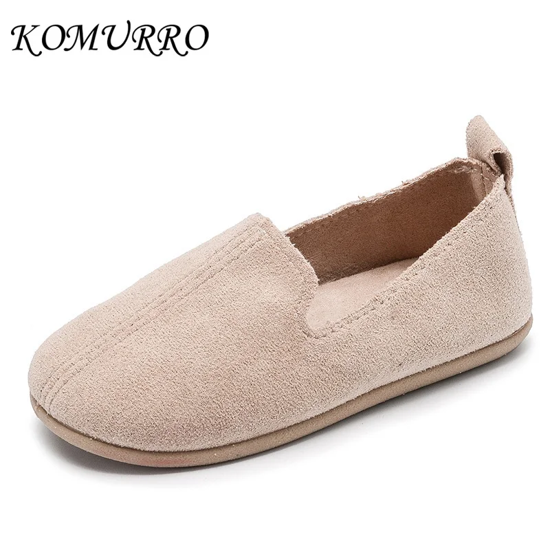 Детские кожаные туфли для девочек детские замшевые карамельных цветов обувь