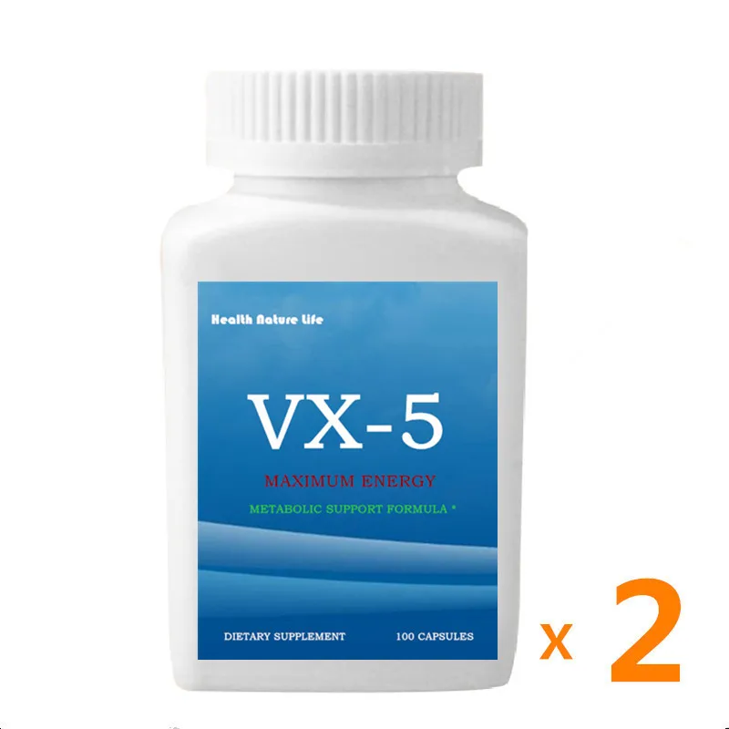 2 bottles VX-5 Катализаторы для потери жира 100 шт для контроля максимальной энергии и веса-естественная потеря веса - Цвет: 2 bottles