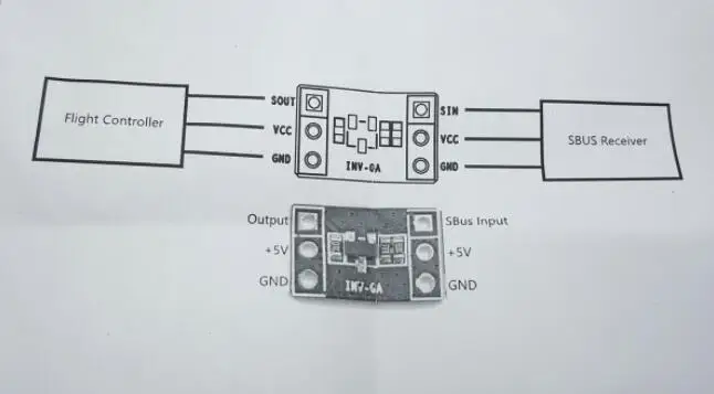 Мини микро SBUS инвертор INV-OA инвертировать сигнал к нормальной UART для управления