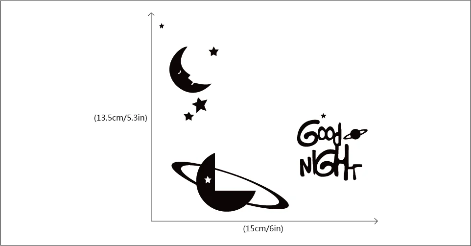 Goodnight теплые ночные открытия события предложения личности креативные наклейки