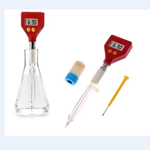 Портативный рН-метр, острый стеклянный электрод для воды, еды, сыра, молочной почвы, хлеба, аквакультуры, pH Тест 0,00  pH