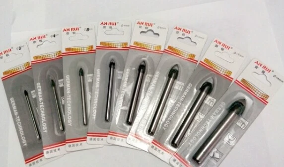 

10 pcs Ceramic Tile Drill Bit Set Mirror Glass Tiling Drilling Tools 10 X 5mm
