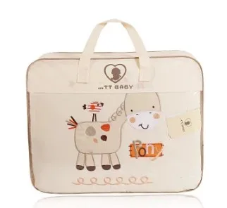 Акция! 7 шт. Детский Комплект постельного белья с вышивкой (2 бампера +