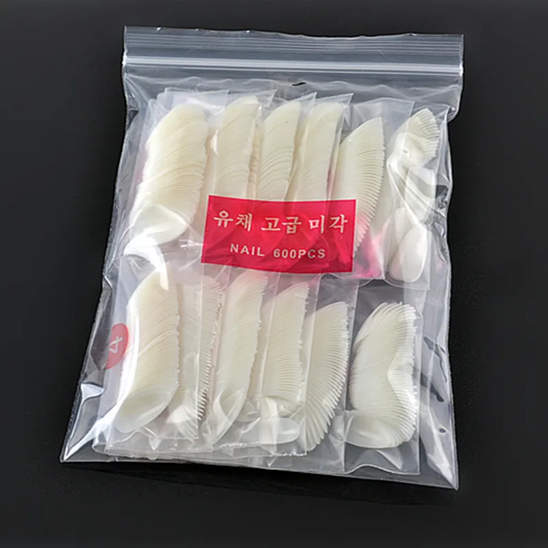 500 шт. накладные ногти на шпильке с полным покрытием|fake nails art tips|full cover nail tipsnail tips |