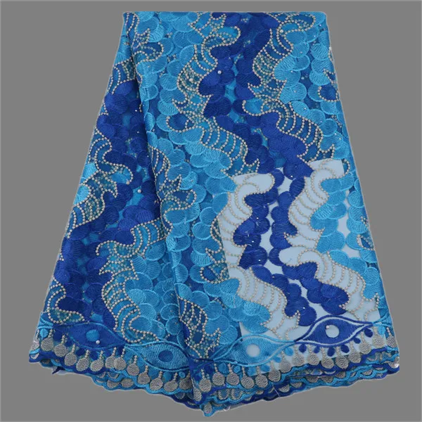 Beautiful embroidery French tulle lace fabric for evening dress African ladies net cloth MN267(5yards/pc) | Дом и сад