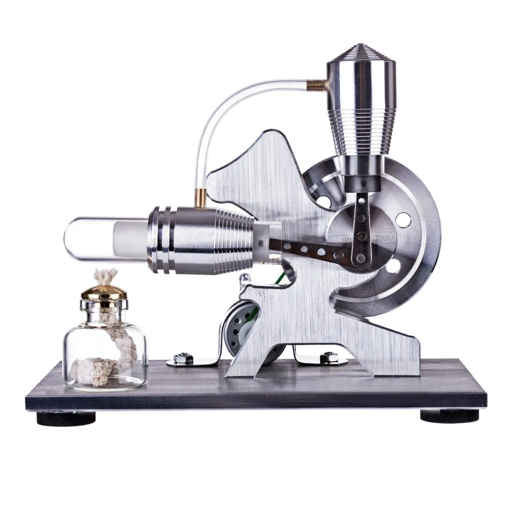 Stirling Squirrel Modeling Glass Hot Cylinder Single Lamp External Combustion Thermal Energy Steam Engine Model | Игрушки и хобби