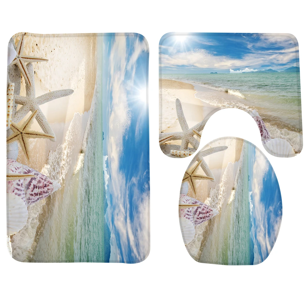 Коврик для ванной нескользящий коврик 3 шт.|bath mat|bathroom rugpatterned bath mats |