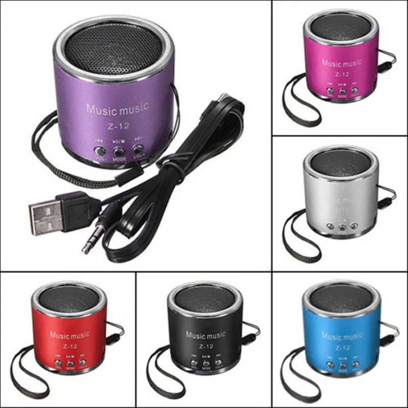 Z12 мини цилиндр Портативный Динамик Усилители домашние FM звук музыки Радио HiFi