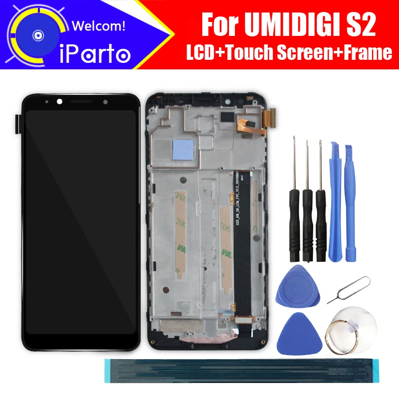 6 0 дюймовый ЖК дисплей UMIDIGI S2 + дигитайзер сенсорного экрана рамка в сборе 100%