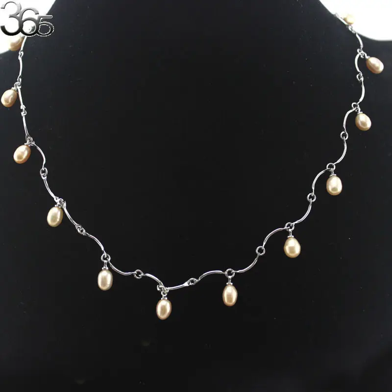 Free Shipping 7 8mm Olivary Freshwater Pearl Adjustable Elegant Women Jewerly Chains Necklace 18 20inch|chain necklace|necklace free shippingwoman