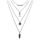 Винтажное многослойное ожерелье, чокер для женщин, богемное ретро ожерелье с цепочкой, модное ювелирное изделие, Женское Ожерелье