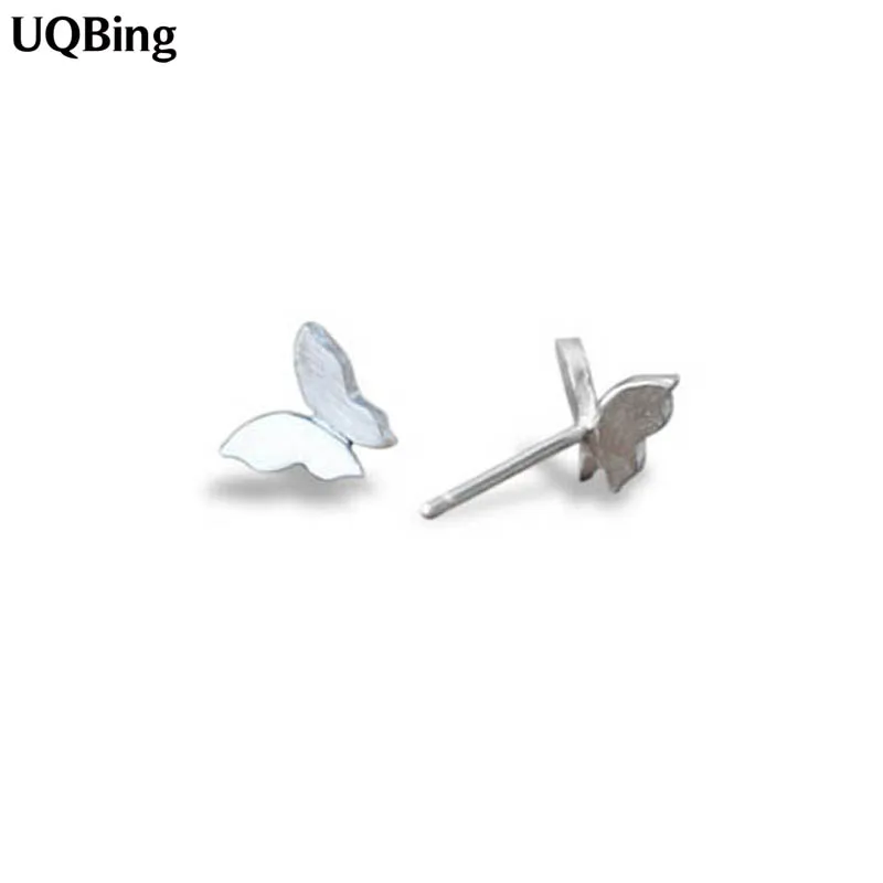 Женские серьги гвоздики из серебра 925 пробы с бабочками|jewelry earring display|earrings spikeearrings