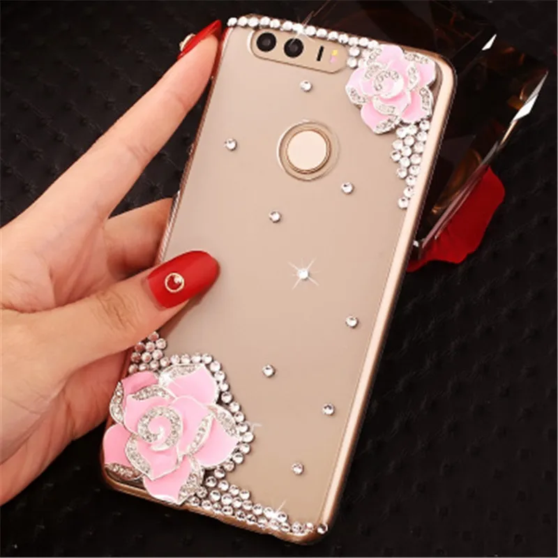 Y5 Y6 Y7 Prime 2018 Bling Diamond phone Cover Case For Huawei Honor 20 10 lite 9X 8A 8C 8X 8S V20 V10 P Smart Z 2019 pro |