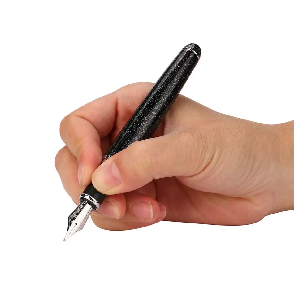 2018 матовый черный JinHao X750 перьевая ручка 0 5 мм дополнительный тонкий наконечник