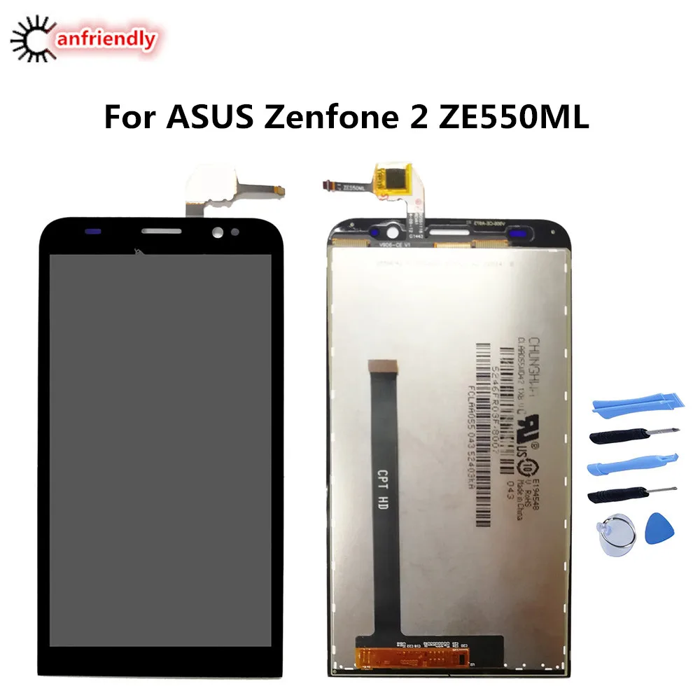 Для ASUS Zenfone 2 ZE550ML ЖК-дисплей + сенсорный экран ремонт дигитайзер в сборе