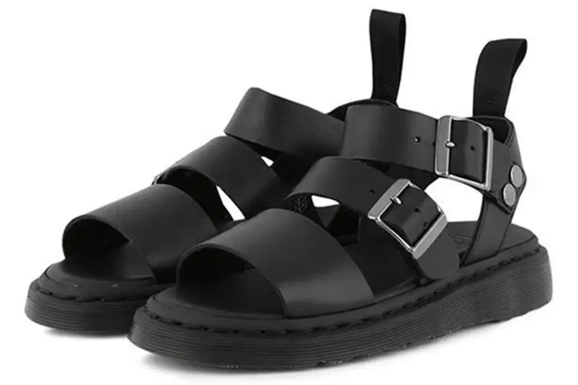 Популярные модные повседневные женские сандалии гладиаторы из натуральной кожи