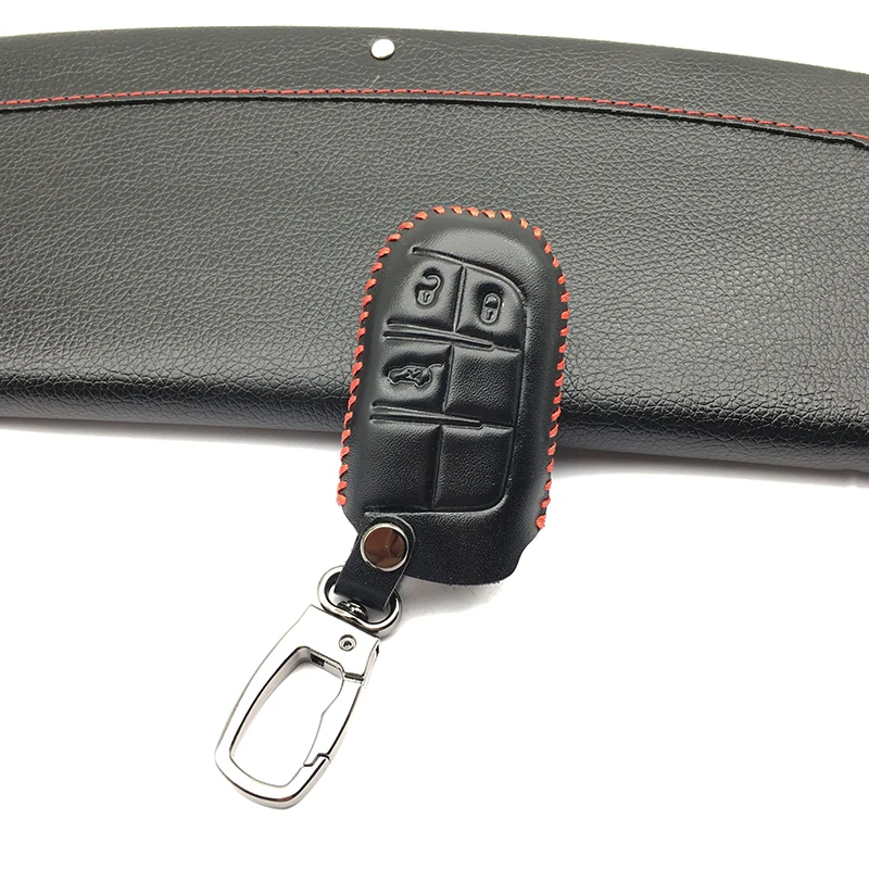 Кожаный чехол для автомобильного ключа Dodge JCUV Дротика journey for Fiat For Jeep wrangler Cherokee