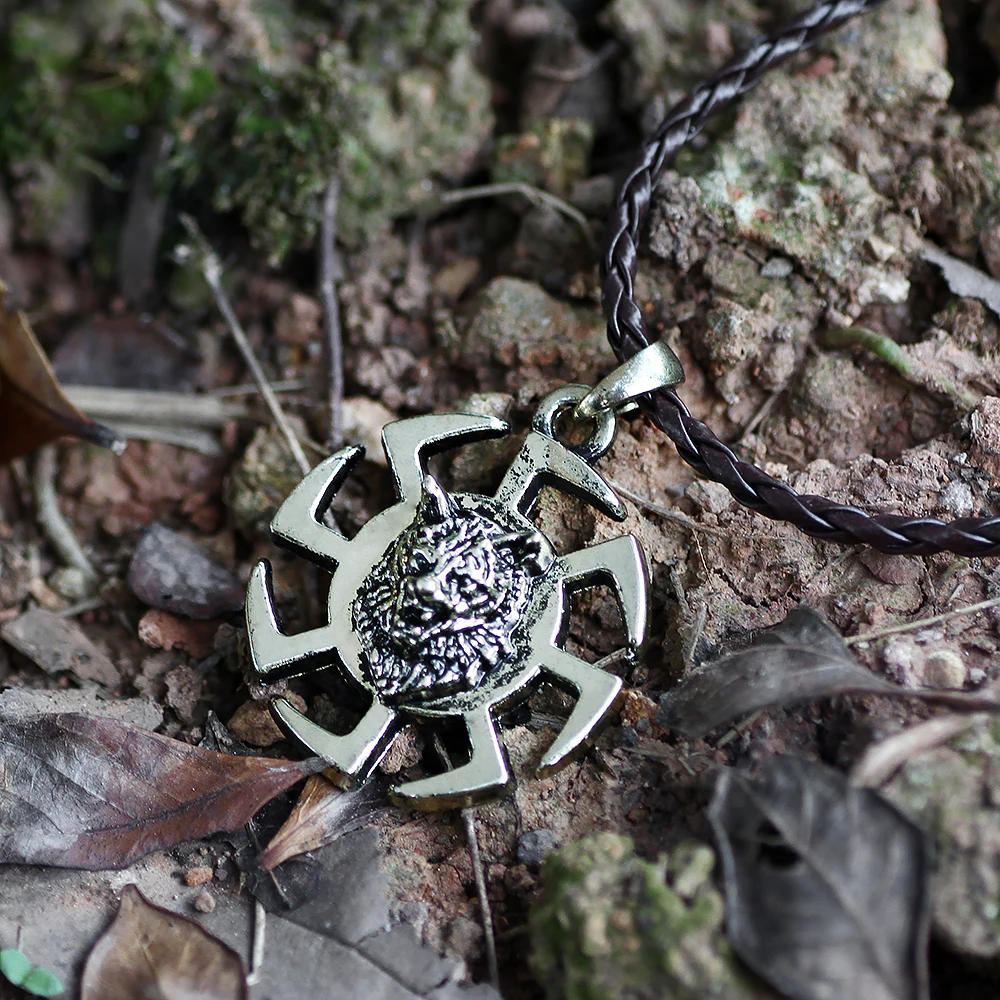 Винтажное ожерелье с волком мужской кулон Викинг-волк античное бронзовое