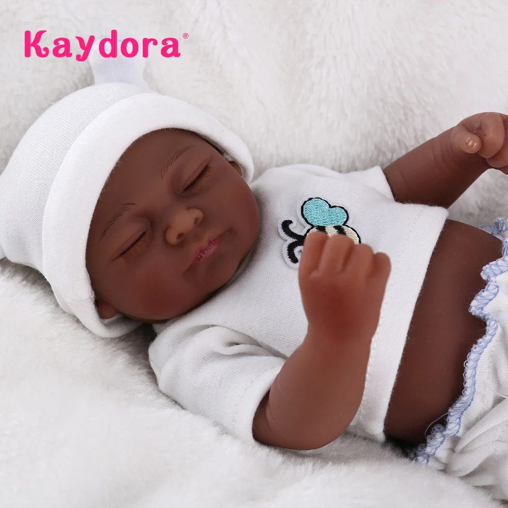 Милые Мини-куклы Reborn Baby, 25 см, все тело, мягкий силикон, для новорожденных, для ванны, для девочек, рождественский подарок, детские игрушки для игр