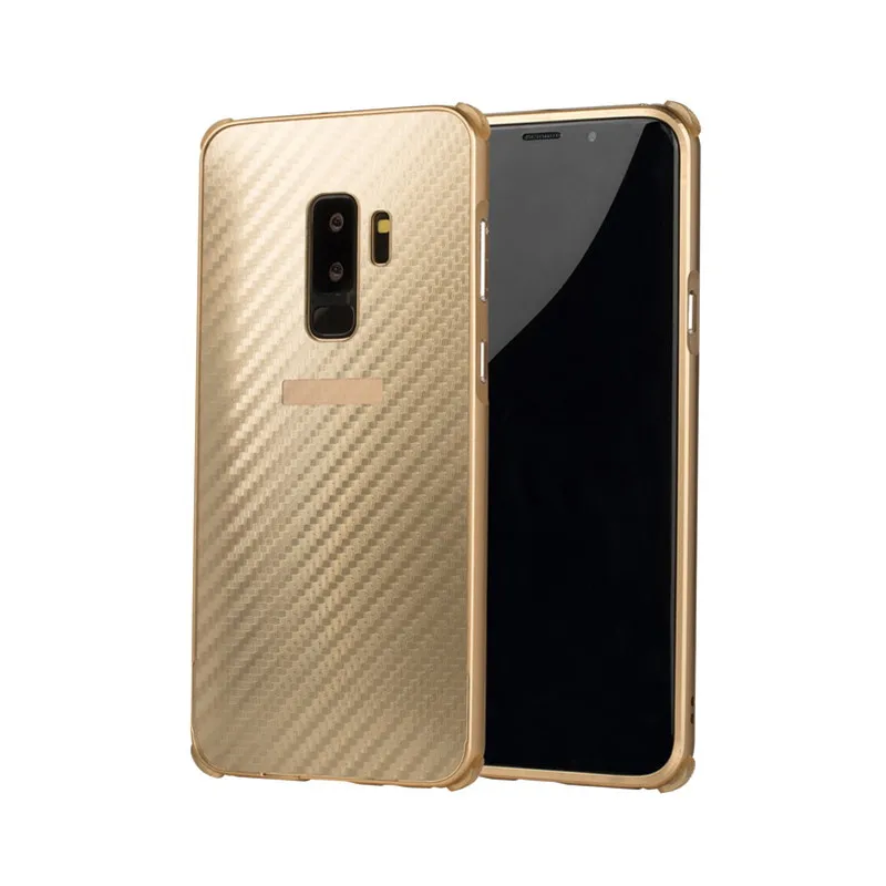 Для samsung Galaxy S9 S8 A8 плюс A7 корпус металлический бампер+ жесткий чехол из поликарбоната корпус из углеродного волокна для samsung Galaxy Note 9 8 Fundas