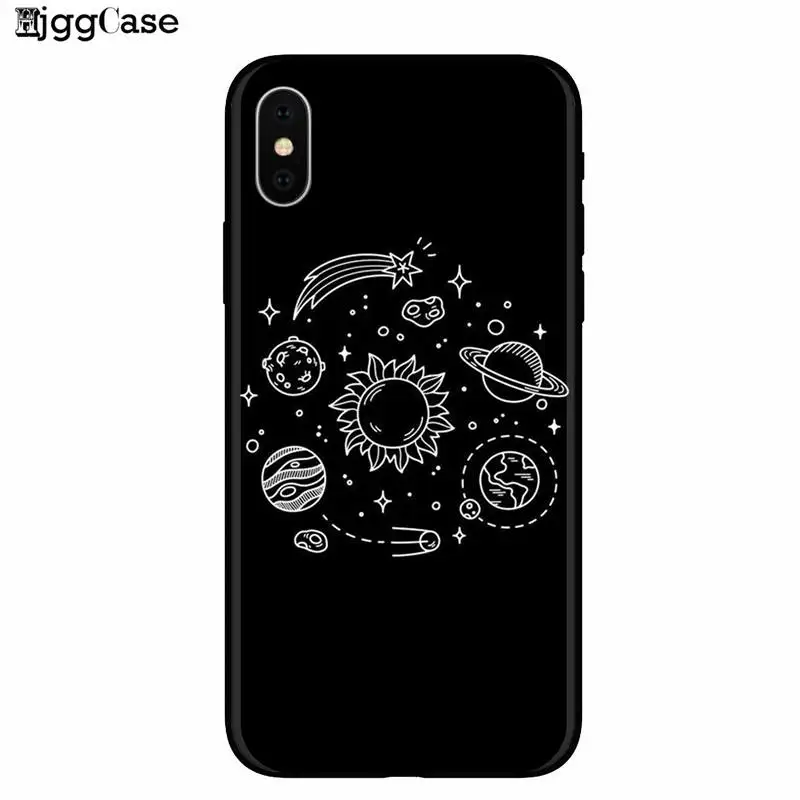 Чехол для телефона с космосом луной астронавтом iphone 11 12 Pro XS Max X XR 6 7 8 Plus SE Мягкая