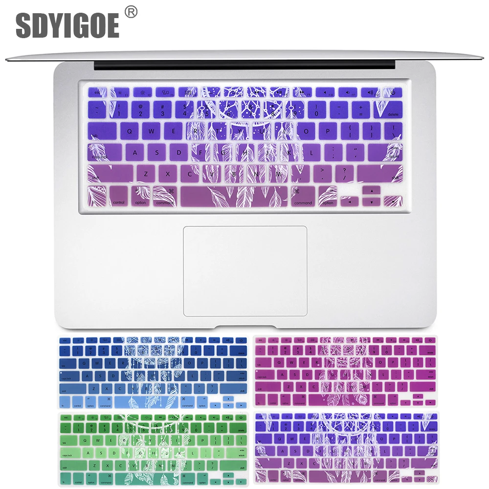 Чехол для клавиатуры США Macbook Air Pro Retina 13 15 защитный чехол ноутбука apple iMac 3 4 серии