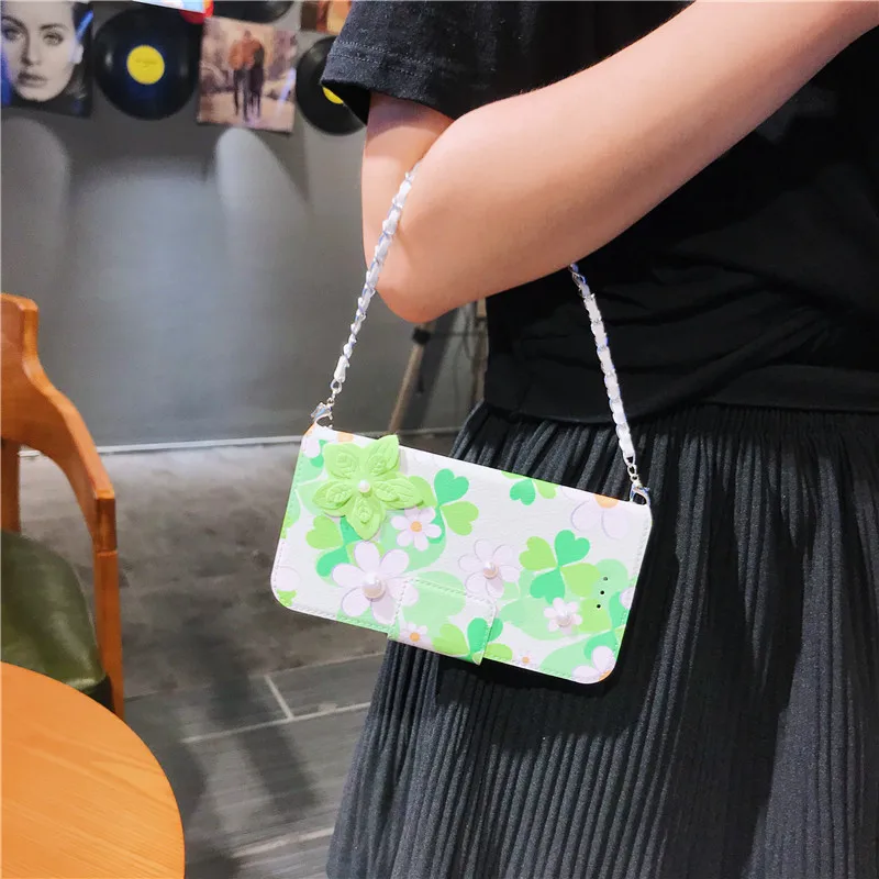 Роскошный цветок кожаный чехол книжка с бумажником для OPPO R9S R11S плюс R15 жемчужина