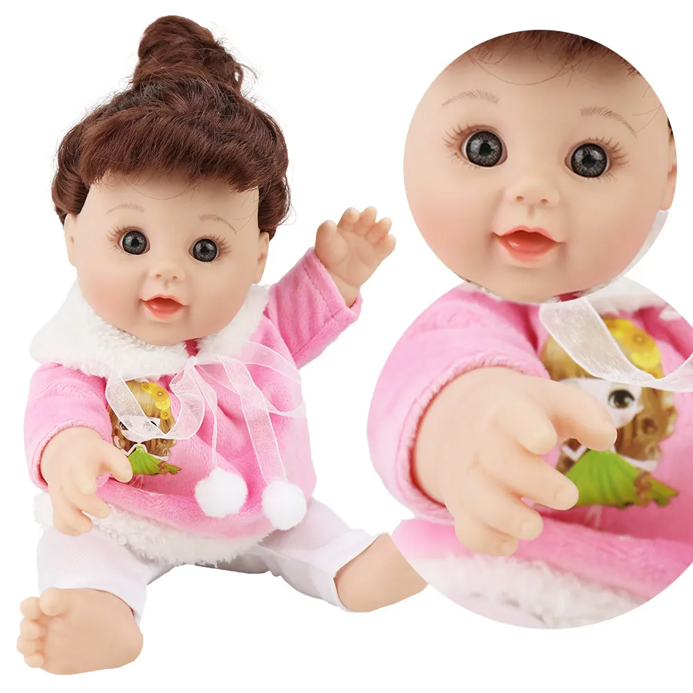 Bebes розовый свитер пупи Кукла реборн игрушки reborn 30 см 2019 вид настоящие куклы для