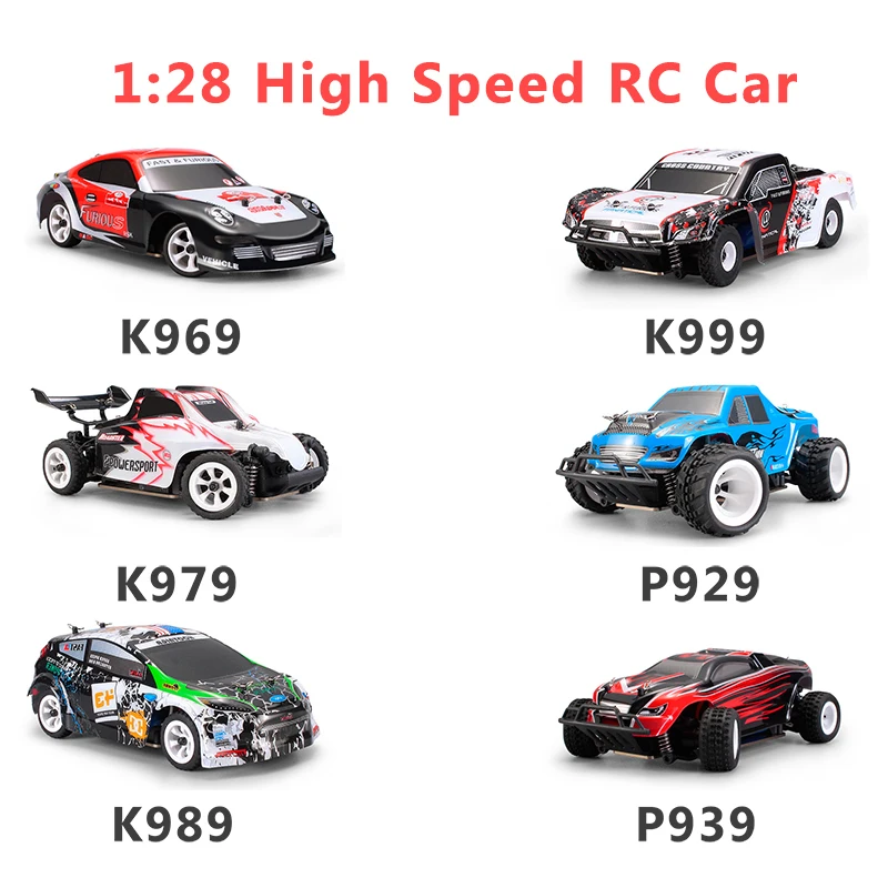 WLtoys 1:28 RTR Радиоуправляемый автомобиль 2 4G 4WD 4 канала 30 км/ч гоночный для дрифта