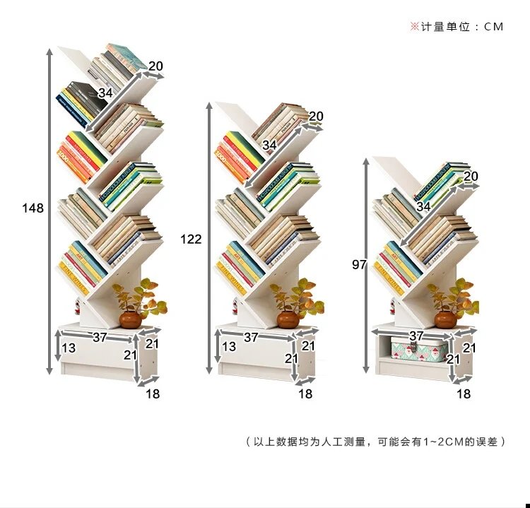 Книжный шкаф гостиная мебель для дома книжная полка в виде дерева Деревянный Шкаф Дисплей книжный Стенд Полки Полка дерево