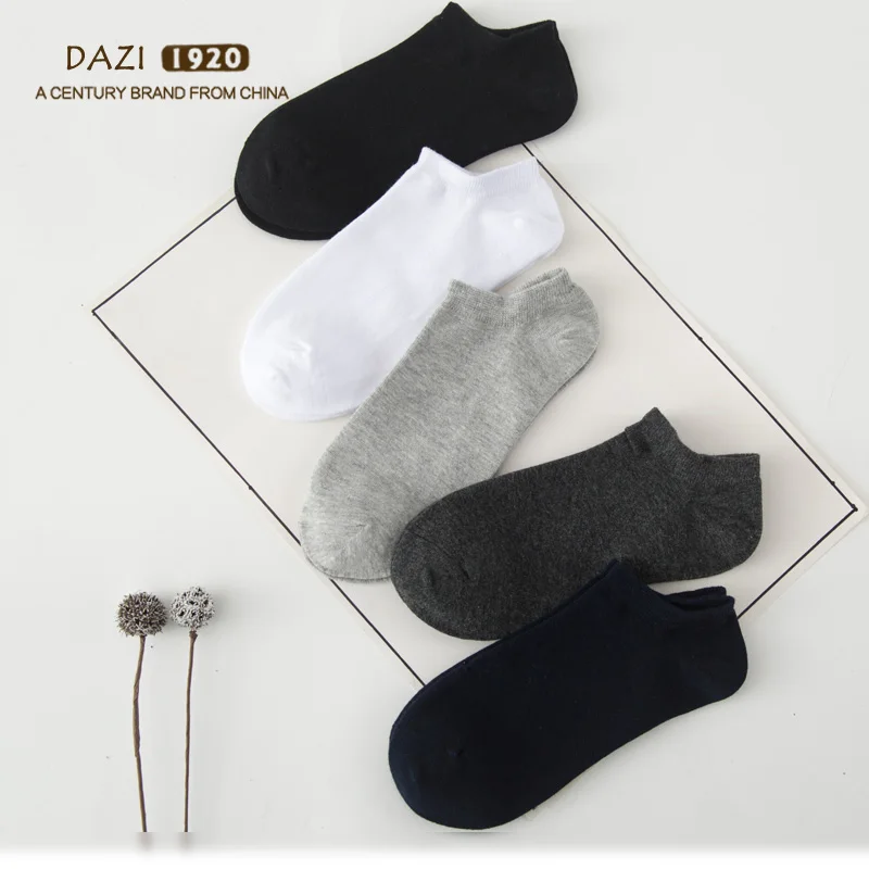 5Pairs Men Cotton White Socks DAZI New Arrival Casual Summer Ankle Mesh Thin Breathable Free Shipping | Мужская одежда