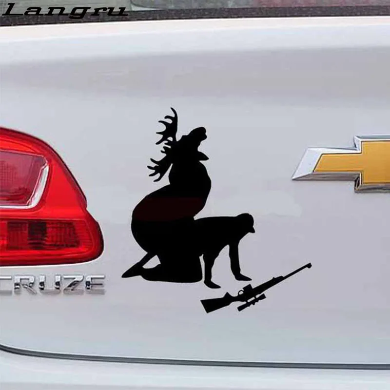 Langru Elk Hunter персонализированные автомобильные наклейки как я мясо теперь Смешные