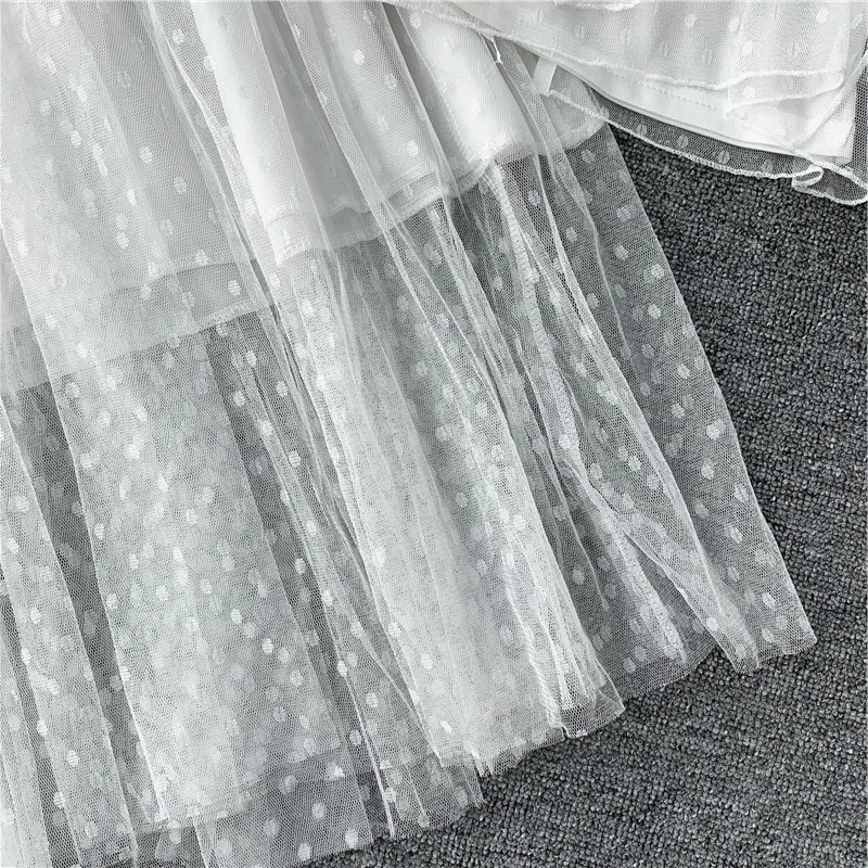 Элегантный Летний сетчатый Женский комплект 2 шт. французский стиль вышивка