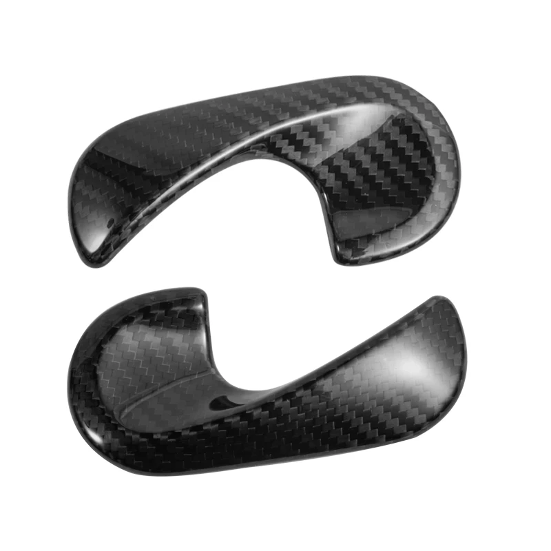 Door handle-fortwo Дверные ручки для крышек из углеродного волокна, аксессуары для модификации автомобиля, Стайлинг, наклейка из углеродного волокна для smart453 fortwo forfour - Название цвета: Door handle-fortwo