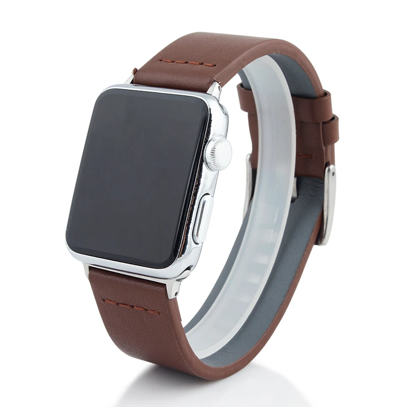Кожаный ремешок для часов ALKVISION Apple Watch серии 4 винтажный спортивный ремень iwatch 42 38