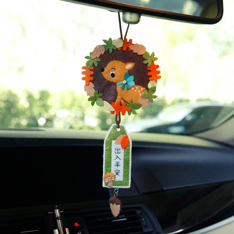 Украшения ручной работы с оленями нетканые поделки сумка для шитья подвеска