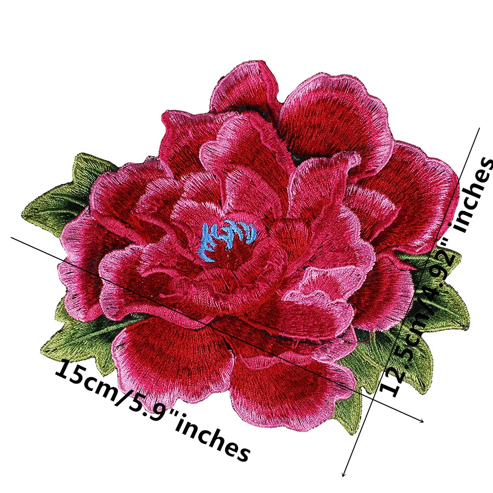 

10pieces 3D Flower Applique Lace Embroidery Fabric Patches Scrapbooking Badge Sew on Clothes Decorated Craft Sewing T2618